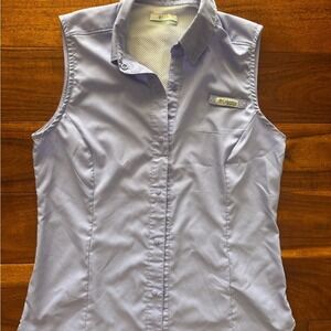 Columbia PFG Women's Sleeveless Shirt UPF‎ Sun Protection Lavender XS